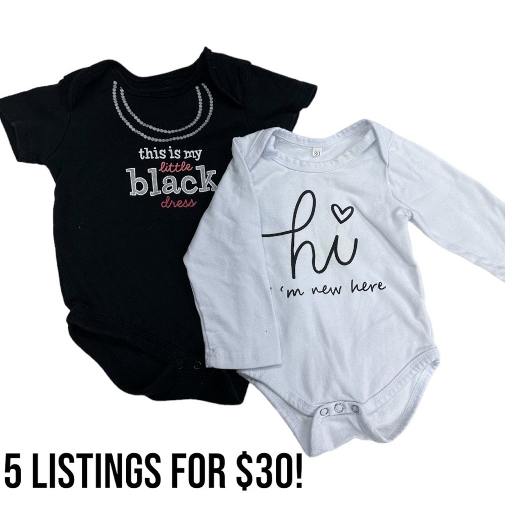 baby girl 3-6 month bodysuit bundle